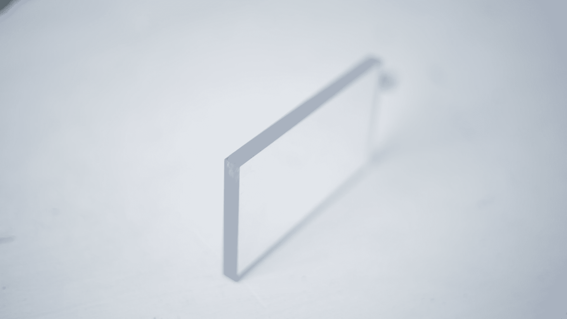 Thick Perspex on White