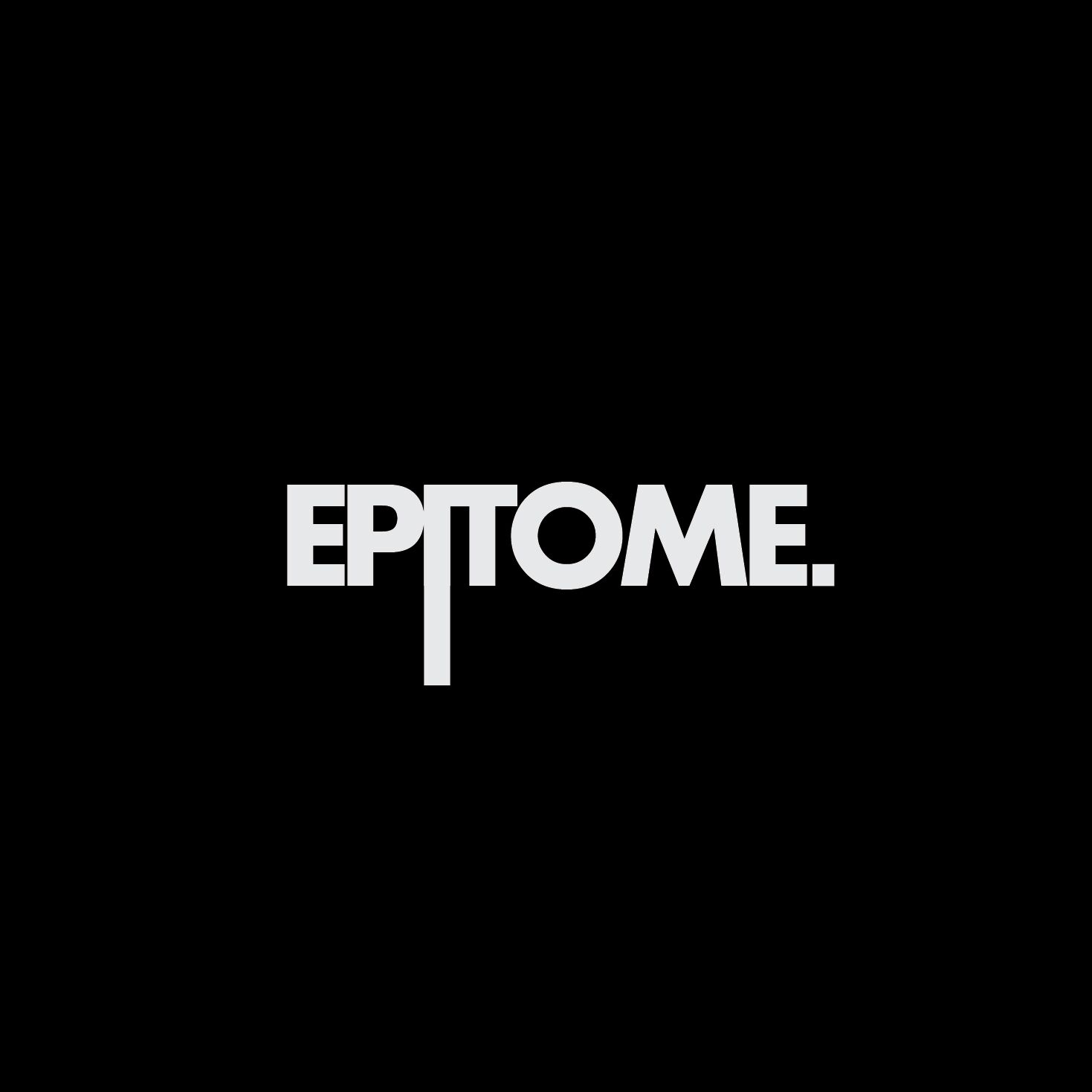 Epitome | White on Black 1x1 Logo