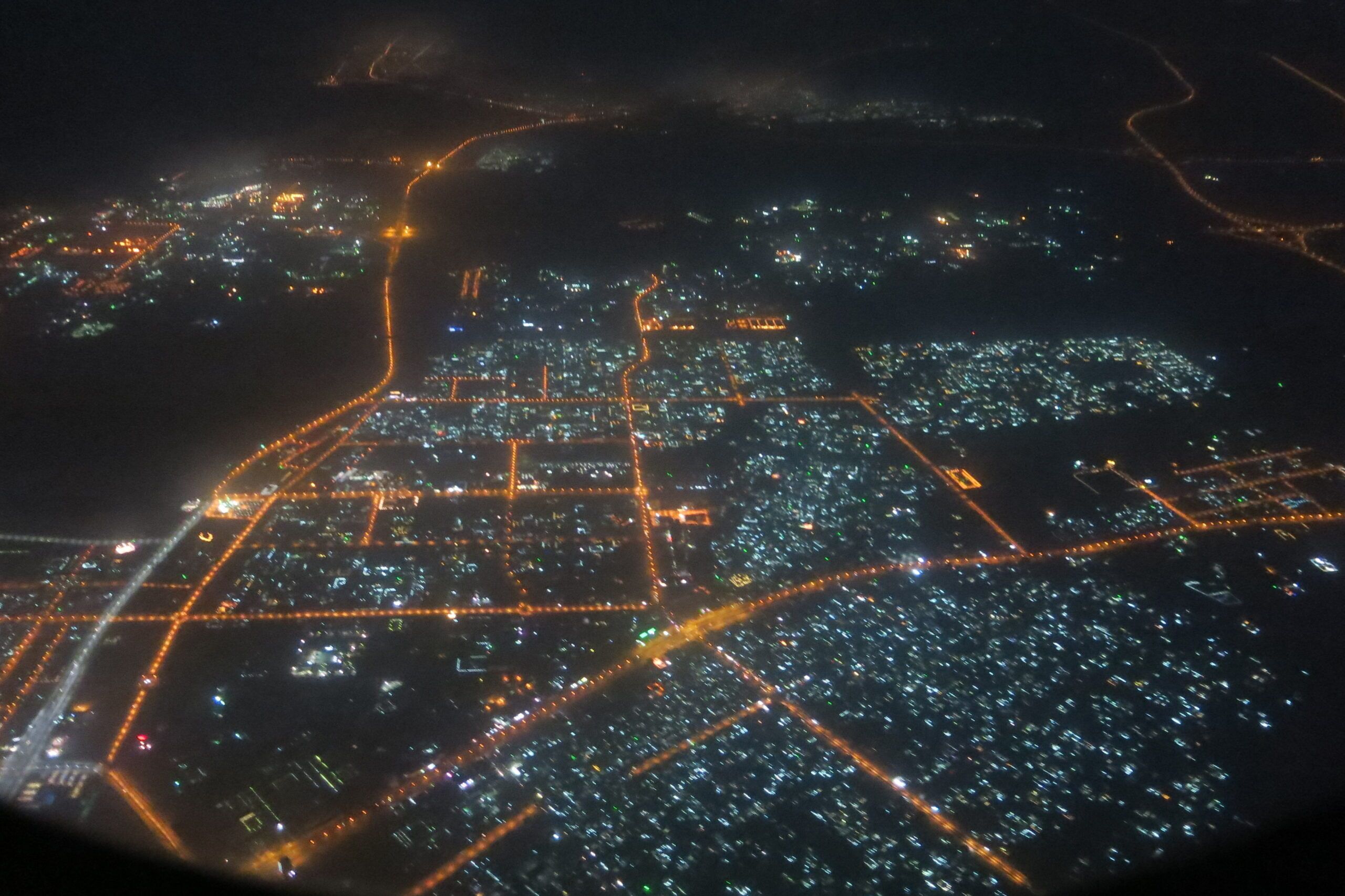 City of Cape Town from Above at Night